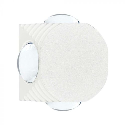 V-TAC LED 4W Fali lámpatest négyzet, Fehér - 3000K - IP54 - 10589