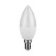 V-TAC LED izzó  csomag (6 db) E14 C37 4.5W 200° 6450K gyertya - 212738