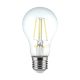 V-TAC Átlátszó LED izzó filament COG  E27 A60 10W 6400K gömb - 214412