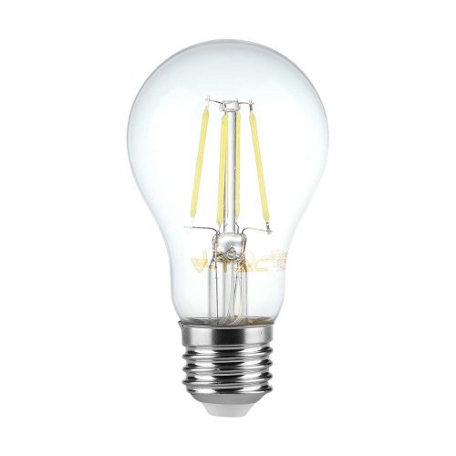 V-TAC Átlátszó LED izzó filament COG  E27 A60 12W 4000K gömb - 217459