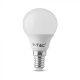 V-TAC LED izzó  E14 P45 6.5W 180° 3000K kisgömb (Samsung Chip) - 21863