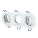 V-TAC Led 3 x GU10 Spot Keret Kerek Fehér - 3603