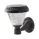 V-TAC LED Napelemes (Solar) fali lámpa 0,8W - CCT - fekete - 93575